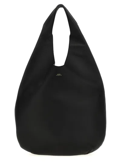 Apc Le Neige Shoulder Bag In Black