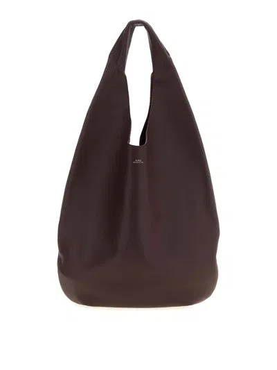 Apc 'snow' Slouchy Shoulder Bag In Brown