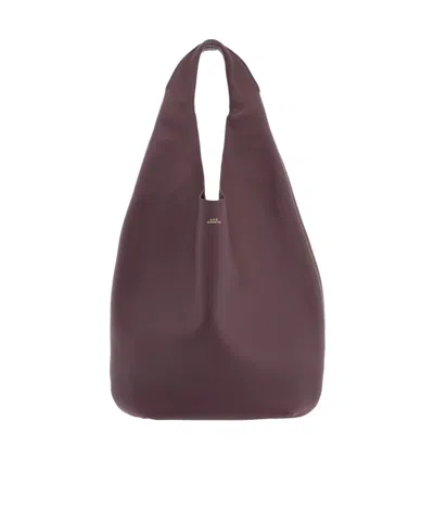 Apc A.p.c. Le Neige Tote Bag In Purple