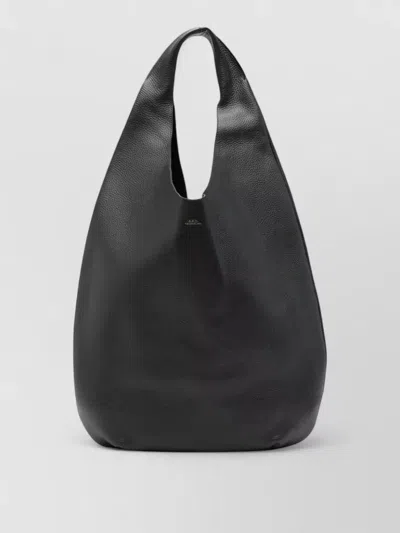 A.p.c. Le Neige Tote Bag Pebbled Handle Design