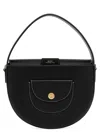 Apc Leather Hand Bag Sac Pocket Small In Black