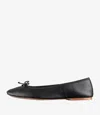 Apc Leah Leather Ballerina Shoes In Black