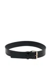 A.p.c. Leather Belt In Black