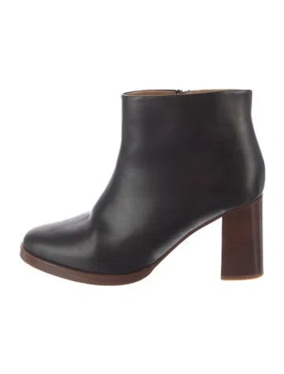 Pre-owned Apc Leather Boots In Black