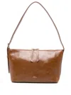 Apc Leather Buckle-detail Tote Bag In Brown
