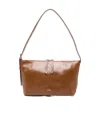 Apc Leather Buckle-detail Tote Bag In Brown