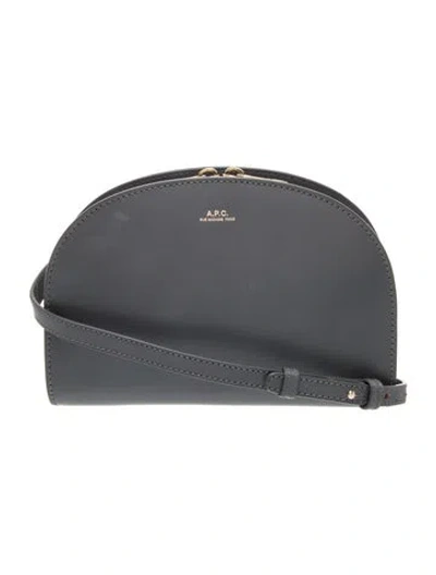 Pre-owned Apc Leather Clutch In Gray