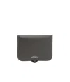 Apc A.p.c. Compact Coin Purse With Rectangular Design And Versatile Functionality In Brown