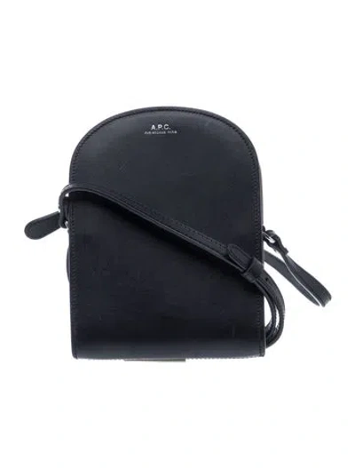 Pre-owned Apc Leather Crossbody Bag In Black