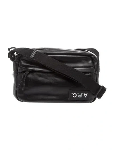 Pre-owned Apc Leather Crossbody Bag In Black