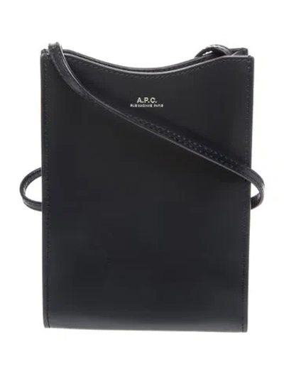 Pre-owned Apc Leather Crossbody Bag In Black