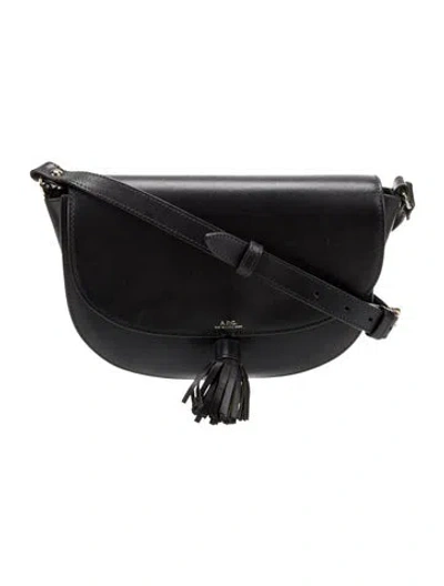 Pre-owned Apc Leather Crossbody Bag In Black