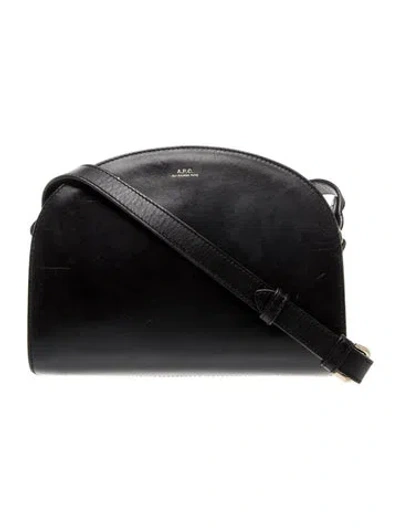 Pre-owned Apc Leather Crossbody Bag In Black