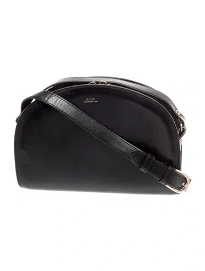 Pre-owned Apc Leather Crossbody Bag In Black