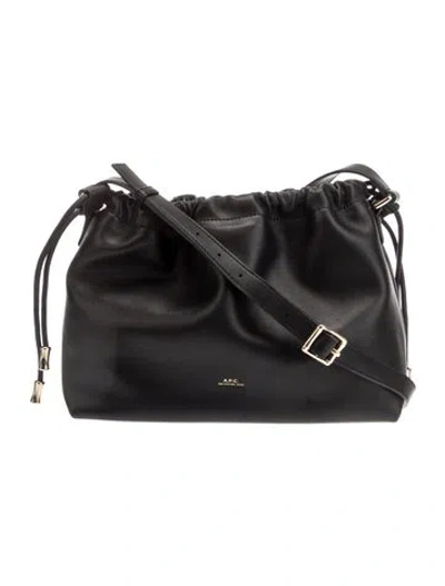Pre-owned Apc Leather Crossbody Bag In Black