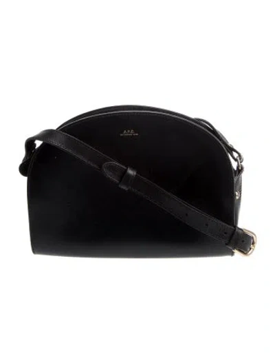 Pre-owned Apc Leather Crossbody Bag In Black