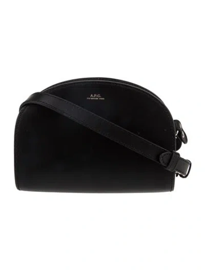 Pre-owned Apc Leather Crossbody Bag In Black