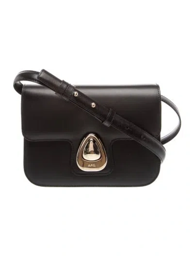 Pre-owned Apc Leather Crossbody Bag In Black