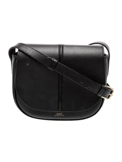 Pre-owned Apc Leather Crossbody Bag In Black