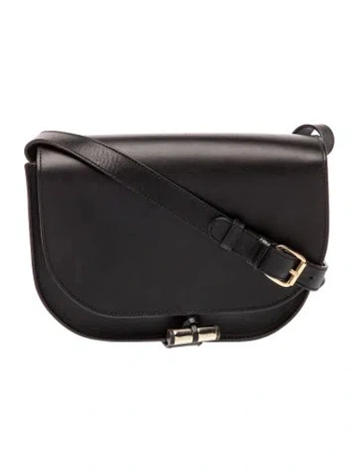 Pre-owned A.p.c. Leather Crossbody Bag In Black