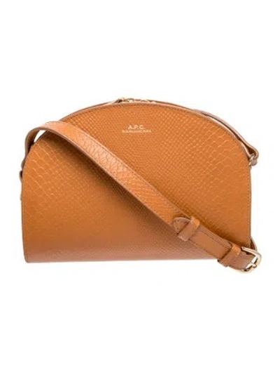 Pre-owned Apc Leather Crossbody Bag In Brown