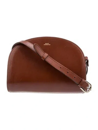 Pre-owned Apc Leather Crossbody Bag In Brown