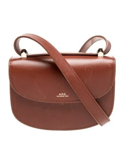 Pre-owned Apc Leather Crossbody Bag In Brown