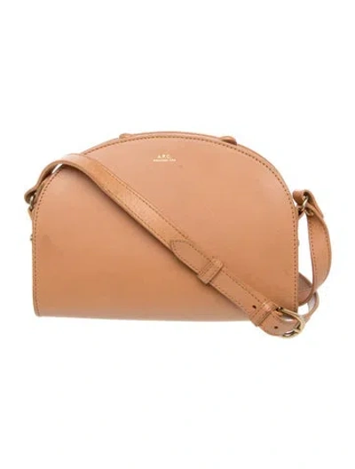 Pre-owned Apc Leather Crossbody Bag In Brown