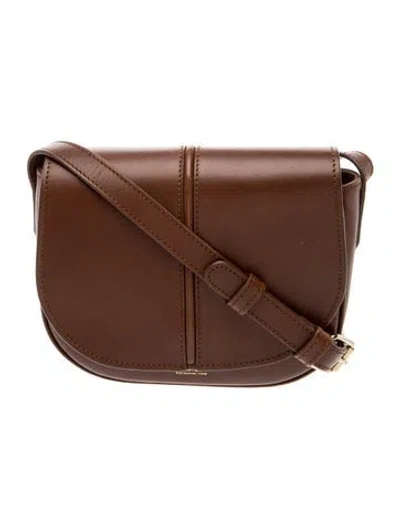 Pre-owned Apc Leather Crossbody Bag In Brown