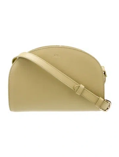 Pre-owned A.p.c. Leather Crossbody Bag In Neutral