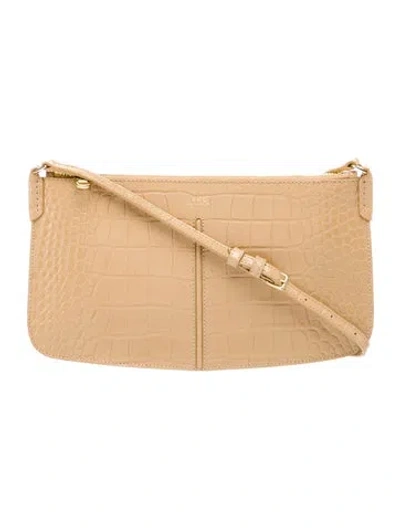 Pre-owned Apc Leather Crossbody Bag In Neutral