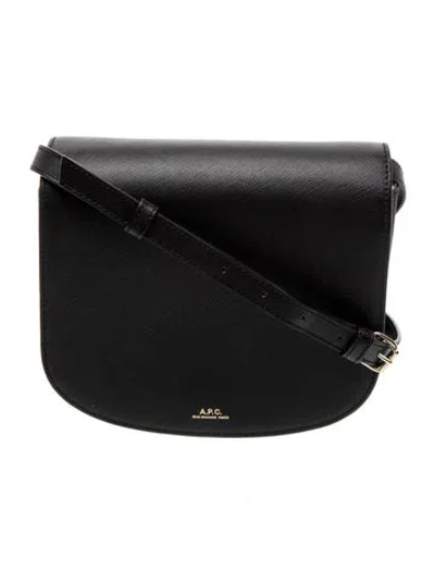 Pre-owned Apc Leather Dina In Black