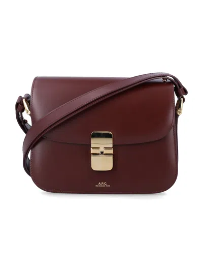 A.p.c. Leather Grace Small Shoulder Bag In Black
