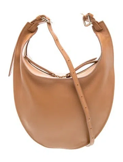 Pre-owned Apc Leather Hobo In Brown