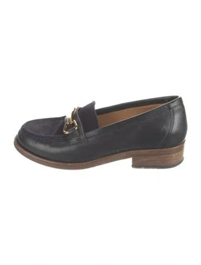 Pre-owned A.p.c. Leather Loafer Sneakers In Blue