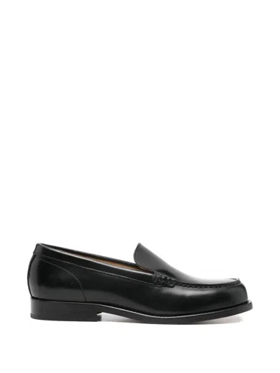 Apc Leather Loafers In Black