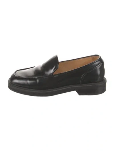 Pre-owned Apc Leather Loafers In Black