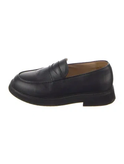 Pre-owned A.p.c. Leather Loafers In Black