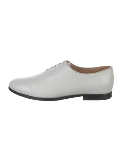 Pre-owned A.p.c. Leather Oxfords In White