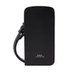 Apc James Leather Mini Bag In Black
