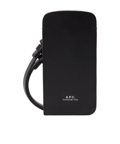 APC LEATHER PHONE BAG