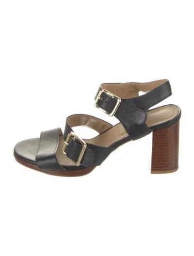 Pre-owned Apc Leather Sandals In Blue