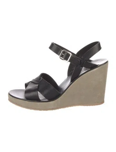 Pre-owned A.p.c. Leather Sandals In Blue