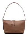 Apc A.p.c. Women Vera Leather Shoulder Bag In Brown
