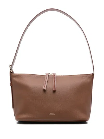APC LEATHER SHOULDER BAG