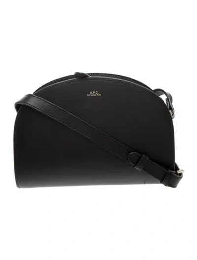 Pre-owned Apc Leather Shoulder Bag In Black