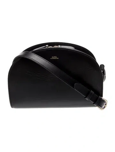 Pre-owned Apc Leather Shoulder Bag In Black