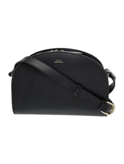Pre-owned Apc Leather Shoulder Bag In Black