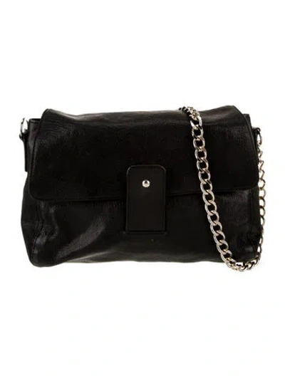 Pre-owned Apc Leather Shoulder Bag In Black