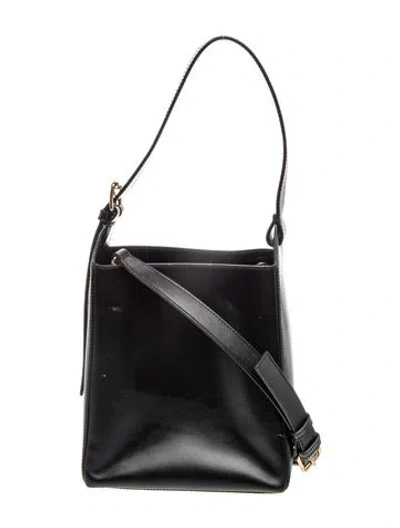 Pre-owned A.p.c. Leather Shoulder Bag In Black